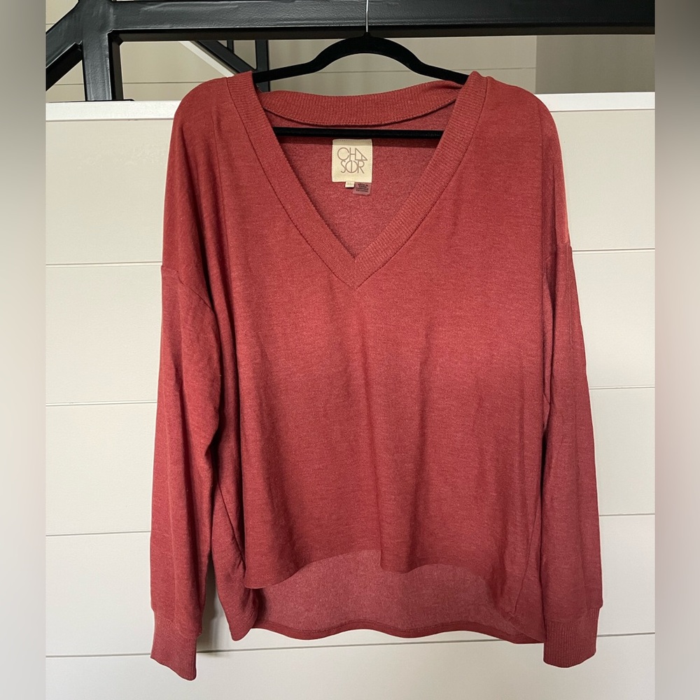 V-Neck Sweater (Evereve)